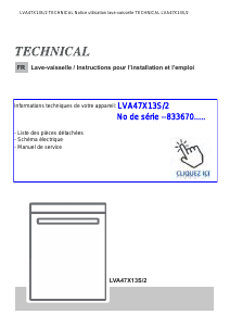 Mode d’emploi Technical LVA47X13S2 Lave-vaisselle
