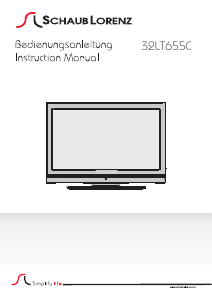 Bedienungsanleitung Schaub Lorenz 32LT655C LCD fernseher