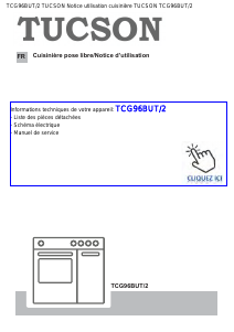 Mode d’emploi Tucson TCG96BUT/2 Cuisinière