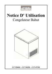Mode d’emploi Valberg CCV284SI Congélateur