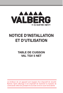 Mode d’emploi Valberg VAL TGV 5 NET Table de cuisson