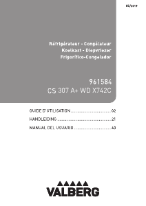 Manual de uso Valberg CS 307 A+ WD X742C Frigorífico combinado