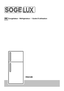 Mode d’emploi Sogelux RN232B Réfrigérateur combiné