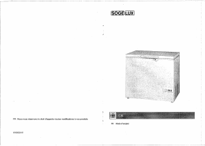 Mode d’emploi Sogelux CB368 Congélateur
