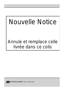Mode d’emploi Sogelux HCBA60BF Hotte aspirante