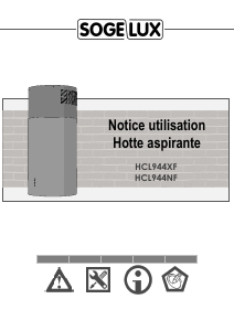 Mode d’emploi Sogelux HCL944XF Hotte aspirante