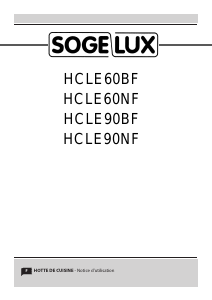 Mode d’emploi Sogelux HCLE90NF Hotte aspirante