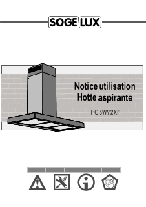 Mode d’emploi Sogelux HCSW92XF Hotte aspirante