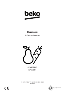 Kullanım kılavuzu BEKO 670475 MG Donduruculu buzdolabı