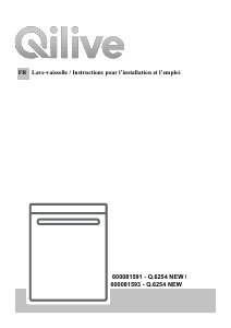 Mode d’emploi Qilive Q.6254 NEW Lave-vaisselle