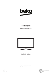 Kullanım kılavuzu BEKO B65 QE 988 A LED televizyon