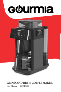 Manual Gourmia GCM3130 Coffee Machine