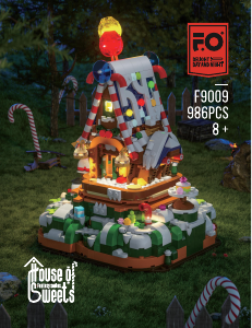 Manual Lumibricks set F9009 Fantasy Series House of sweets