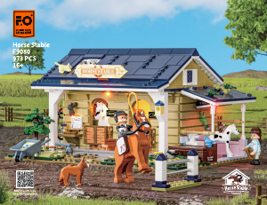 Bedienungsanleitung Lumibricks set F9080 Farm Life Pferdestall
