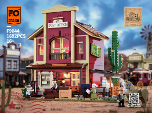 Bedienungsanleitung Lumibricks set F9044 Old West Postamt im Wilden Westen