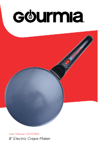 Manual Gourmia GCM1440 Crepe Maker