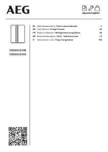 Manual AEG ORX9V351DU Fridge-Freezer