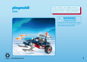 Handleiding Playmobil set 9058 Arctic Sneeuwscooter met ijspiraat