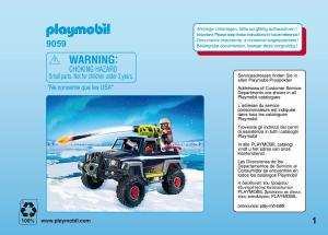 Handleiding Playmobil set 9059 Arctic Sneeuwterreinwagen met ijspiraten