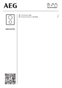 Manual AEG HRB32320CB Hob