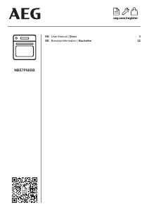 Bedienungsanleitung AEG NBE7P60SB Backofen