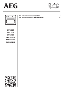 Bedienungsanleitung AEG TM7NK721B Backofen
