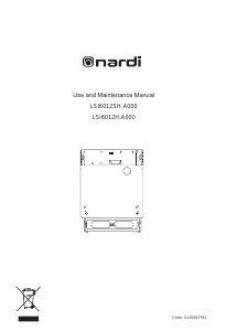 Manual Nardi LSI6012H Dishwasher