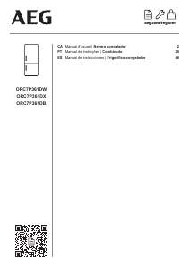 Manual de uso AEG ORC7P361DX Frigorífico combinado