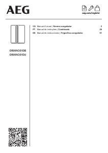 Manual de uso AEG ORX9V351DB Frigorífico combinado