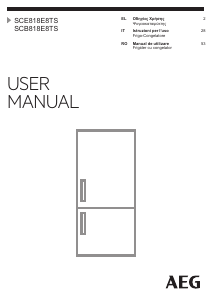 Manual AEG SCE818E8TS Combina frigorifica