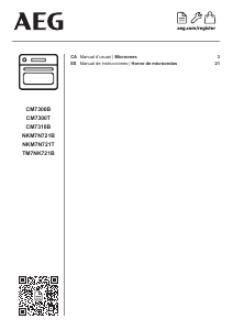 Manual de uso AEG NKM7N721T Microondas