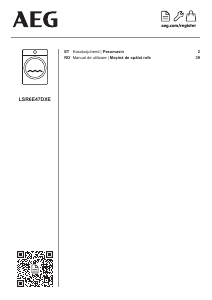 Manual AEG LSR6E47DXE Mașină de spălat