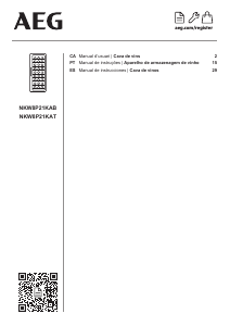 Manual de uso AEG NKW8P21KAT Vinoteca