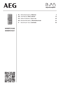Mode d’emploi AEG NKW8P21KAT Cave à vin