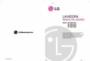 Manual de uso LG WF-T6011TP Lavadora