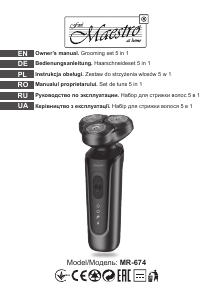 Manual Maestro MR-674 Aparat de ras