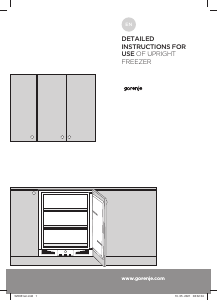 Manual Gorenje FIU6092AW Freezer