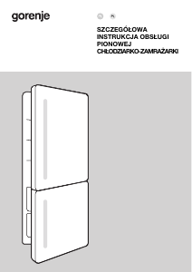 Instrukcja Gorenje NRKI517E61WF Lodówko-zamrażarka