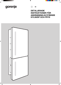 Bruksanvisning Gorenje NRKI517E61WF Kyl-frys