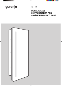 Bruksanvisning Gorenje RI517E62WF Kylskåp