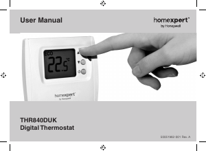 Manual Honeywell THR840DUK Homexpert Thermostat