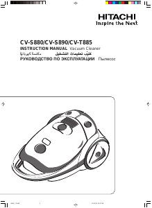 Bruksanvisning Hitachi CV-T885 Dammsugare