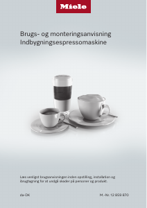 Brugsanvisning Miele CVA 7440 125 Gala Ed Kaffemaskine