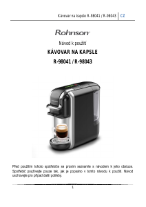 Manuál Rohnson R-98041 Kávovar