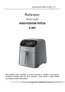 Manuál Rohnson R-2857 Fritéza