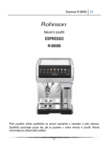 Manuál Rohnson R-98080 Kávovar na espreso