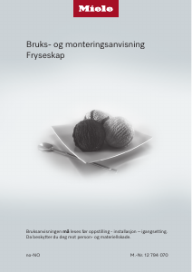Bruksanvisning Miele FNUS 7040 D Fryser