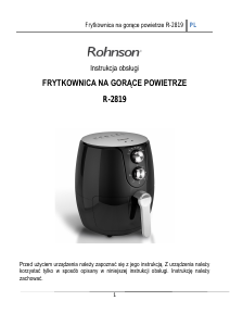 Instrukcja Rohnson R-2819 Frytkownica