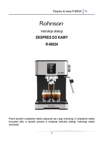 Instrukcja Rohnson R-98024 Ekspres do espresso