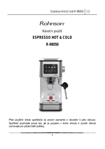 Manuál Rohnson R-98050 Kávovar na espreso